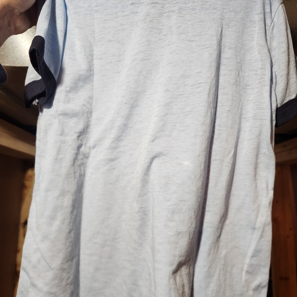 Mighty Fine Light Blue Skeleton Graphic Tee - Picture 2 of 3